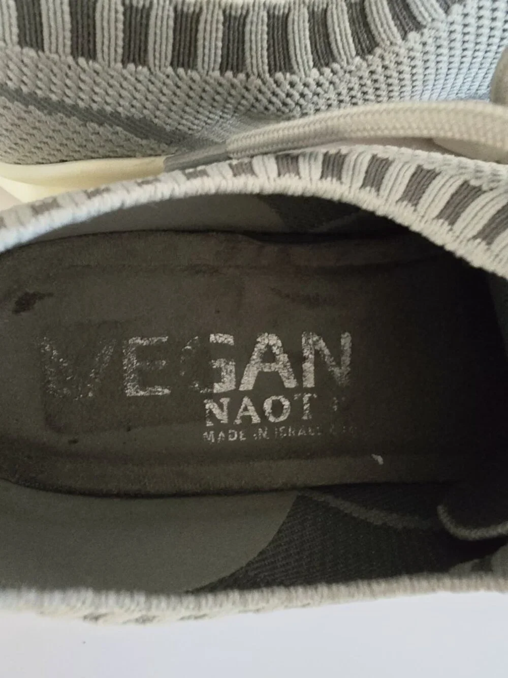 Naot Galaxy Knit Grey Gray Vegan Sneakers Shoes 41 10 10.5 Womens Lace Up